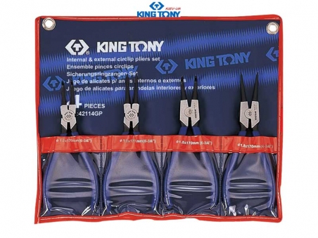 Съемник стопорных колец 4пр. KINGTONY 42114GP