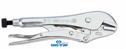 Зажим с фиксатором L=225 мм прямой, хром KINGTONY 6031-10R