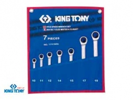 Набор ключей комби с трещеткой 7шт. (10-19мм) KINGTONY 12107MRN
